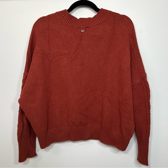 Rust Cable Knit Sweater size XL - Picture 3 of 5
